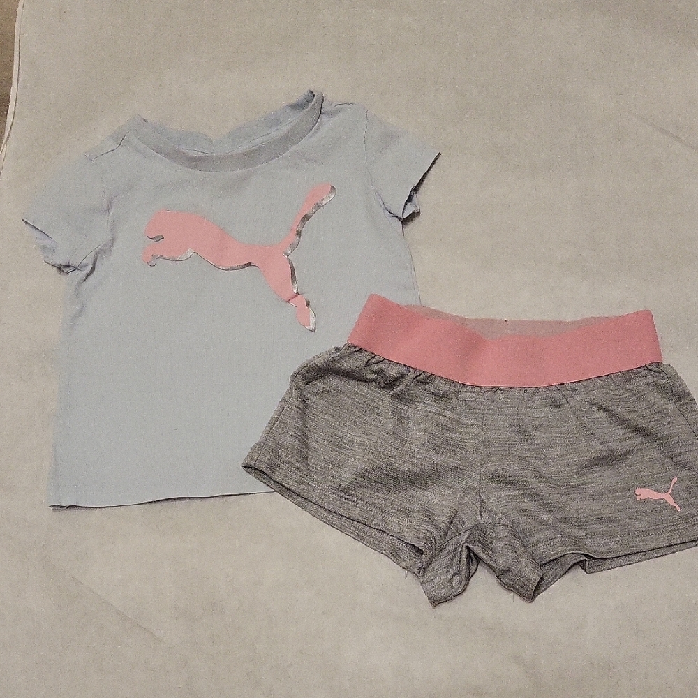 Puma tee shirt and shorts
